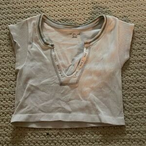 Urban Out From Under White Go for Gold Top